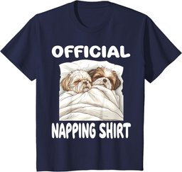 Shih Tzu Dog Official Napping shirt Pajamas Nightgown T-Shirt