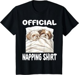Shih Tzu Dog Official Napping shirt Pajamas Nightgown T-Shirt