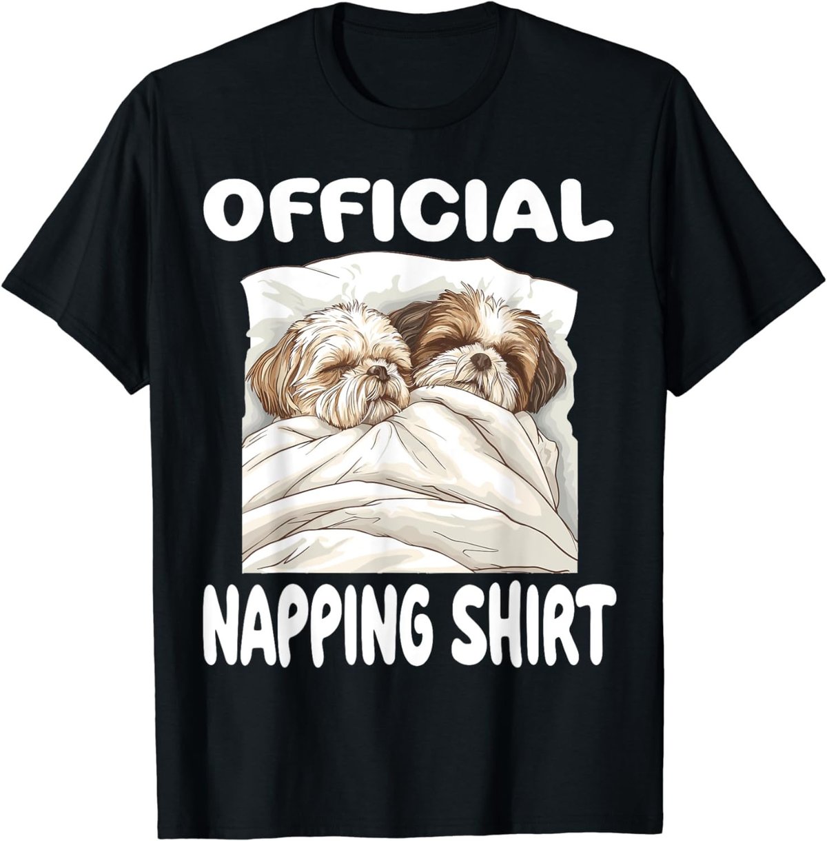 Shih Tzu Dog Official Napping shirt Pajamas Nightgown T-Shirt