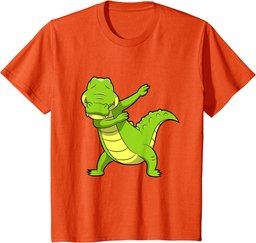 Dabbing Alligator T-shirt Crocodile shirt Men Women Kids T-Shirt