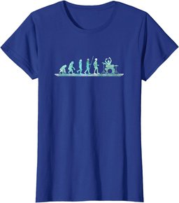 Evolution of the Drummer Funny Drumming Drums Evolution T-Shirt