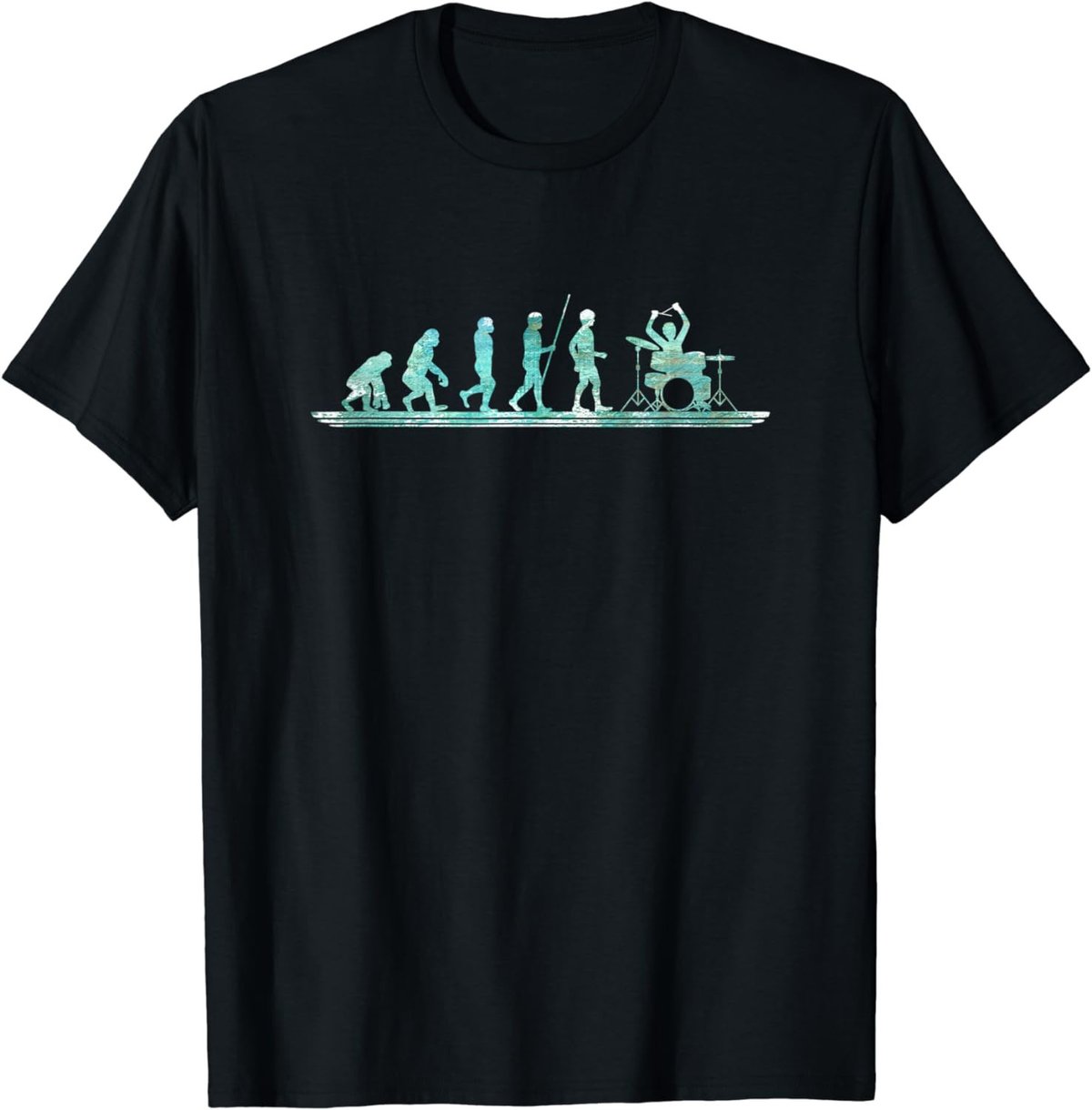 Evolution of the Drummer Funny Drumming Drums Evolution T-Shirt