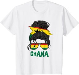 Ghana For Girl Ghanaian Flag for Women Ghana T-Shirt