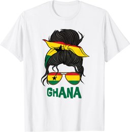 Ghana For Girl Ghanaian Flag for Women Ghana T-Shirt