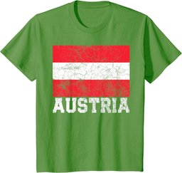 Austria Austrian Flag Pride Family Roots Men Women Kids Gift T-Shirt