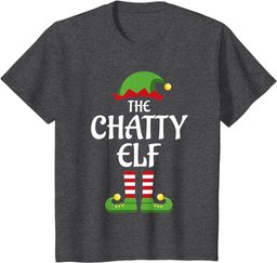Chatty Elf Family Matching Group Christmas T-Shirt