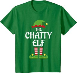 Chatty Elf Family Matching Group Christmas T-Shirt