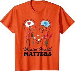 Yellow Mental Health Matters Awareness Men Women Kids T-Shirt