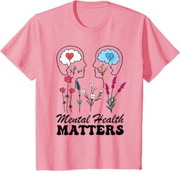 Yellow Mental Health Matters Awareness Men Women Kids T-Shirt