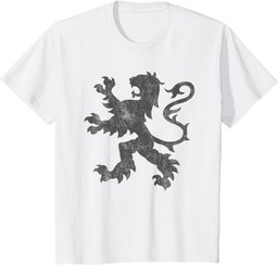 Distressed Scottish Jersey Rampant Lion Scotland Rugby Top T-Shirt