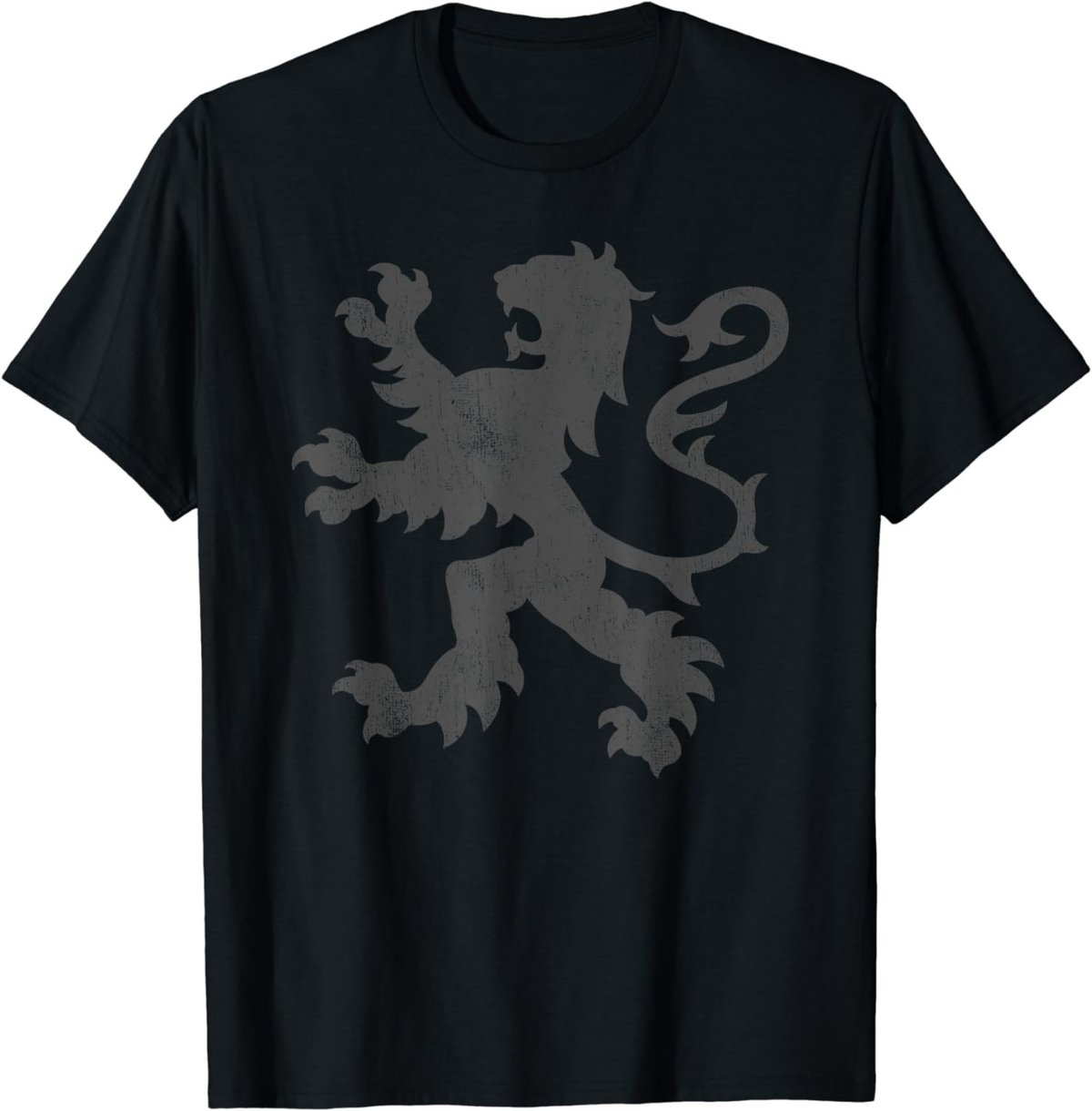 Distressed Scottish Jersey Rampant Lion Scotland Rugby Top T-Shirt