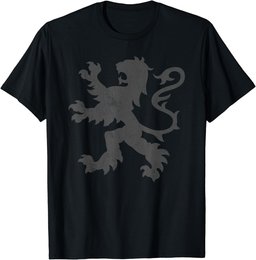 Distressed Scottish Jersey Rampant Lion Scotland Rugby Top T-Shirt