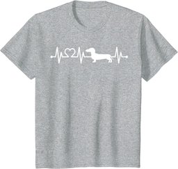 ECG Heartbeat Dachshund Dackel Teckel for dog owners T-Shirt