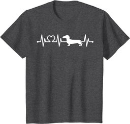 ECG Heartbeat Dachshund Dackel Teckel for dog owners T-Shirt