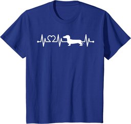 ECG Heartbeat Dachshund Dackel Teckel for dog owners T-Shirt