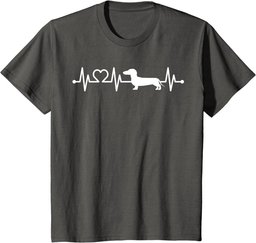 ECG Heartbeat Dachshund Dackel Teckel for dog owners T-Shirt