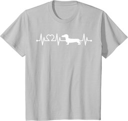 ECG Heartbeat Dachshund Dackel Teckel for dog owners T-Shirt