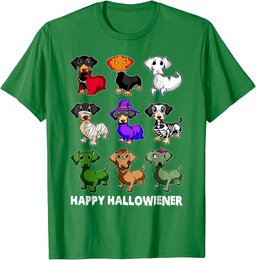 Dachshund Happy Halloweiner Funny Halloween Dogs Lover T-Shirt