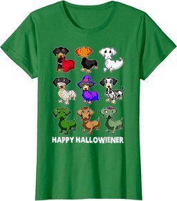 Dachshund Happy Halloweiner Funny Halloween Dogs Lover T-Shirt