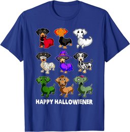 Dachshund Happy Halloweiner Funny Halloween Dogs Lover T-Shirt