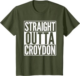 Straight Outta Croydon Home Town T-Shirt