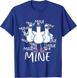 Funny Seagull Saying Mine Funny Pigeon Retro Ocean life T-Shirt