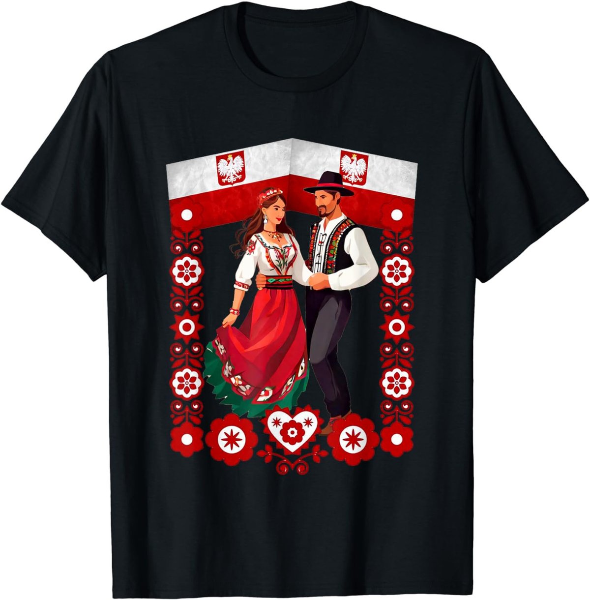Polish Traditional Folk Dancers T-Shirt