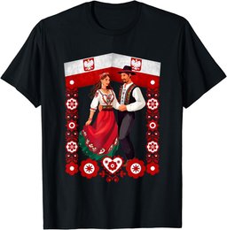 Polish Traditional Folk Dancers T-Shirt