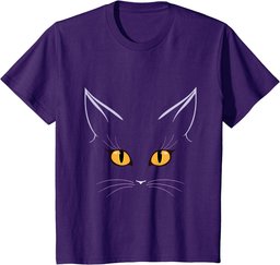 Cat Tshirt Gift Lover of Cats Face Mens Womens Adult Kids T-Shirt