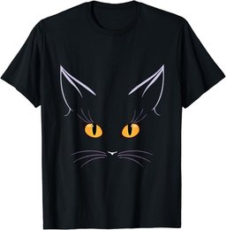 Cat Tshirt Gift Lover of Cats Face Mens Womens Adult Kids T-Shirt