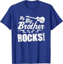 My Big Brother Rocks - Guitar Rock n Roll Funny Gift Tee T-Shirt