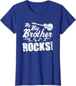 My Big Brother Rocks - Guitar Rock n Roll Funny Gift Tee T-Shirt