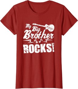 My Big Brother Rocks - Guitar Rock n Roll Funny Gift Tee T-Shirt