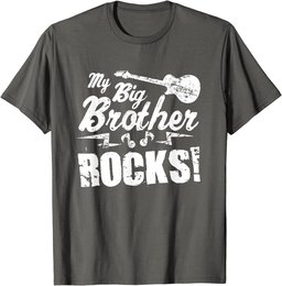My Big Brother Rocks - Guitar Rock n Roll Funny Gift Tee T-Shirt
