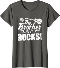 My Big Brother Rocks - Guitar Rock n Roll Funny Gift Tee T-Shirt