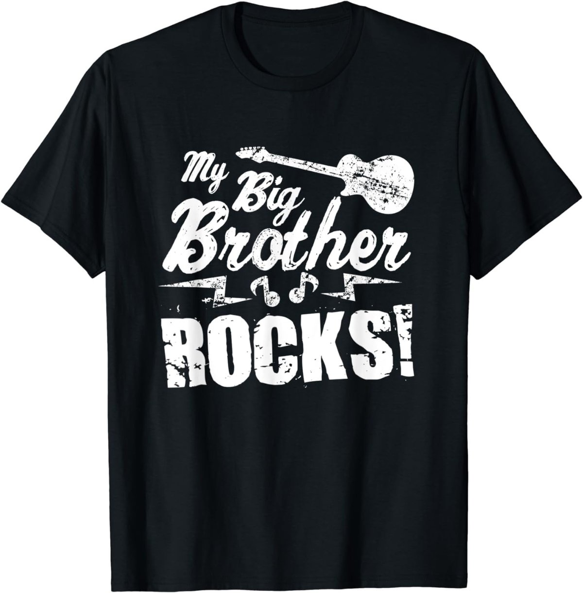 My Big Brother Rocks - Guitar Rock n Roll Funny Gift Tee T-Shirt