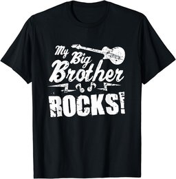 My Big Brother Rocks - Guitar Rock n Roll Funny Gift Tee T-Shirt