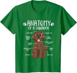 Funny Anatomy Labrador Retriever Chocolate Lab Dog Owner T-Shirt