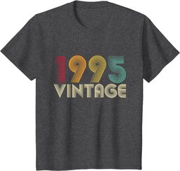 29th Birthday Gift 29 Years Old Men Women Retro Vintage 1995 T-Shirt