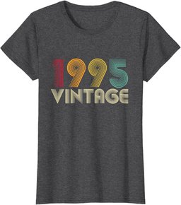 29th Birthday Gift 29 Years Old Men Women Retro Vintage 1995 T-Shirt