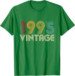 29th Birthday Gift 29 Years Old Men Women Retro Vintage 1995 T-Shirt