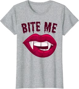 Bite Me! | Sexy Vampire Lips | Halloween Vampire T-Shirt