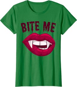 Bite Me! | Sexy Vampire Lips | Halloween Vampire T-Shirt