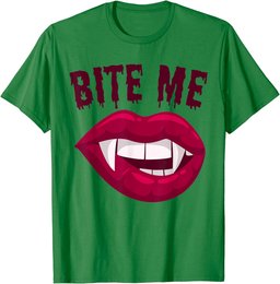 Bite Me! | Sexy Vampire Lips | Halloween Vampire T-Shirt