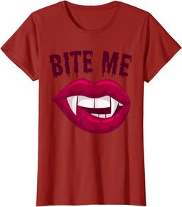 Bite Me! | Sexy Vampire Lips | Halloween Vampire T-Shirt