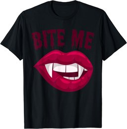 Bite Me! | Sexy Vampire Lips | Halloween Vampire T-Shirt