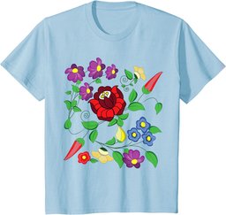 Hungarian folk art vector desing from kalocsa printed magyar T-Shirt