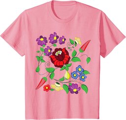 Hungarian folk art vector desing from kalocsa printed magyar T-Shirt