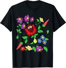Hungarian folk art vector desing from kalocsa printed magyar T-Shirt