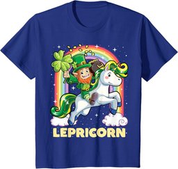 Unicorn St Patrick's Day Girls Women Leprechaun Lepricorn T-Shirt